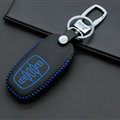 Cheap Genuine Leather Key Ring Auto Key Bags Smart for Audi A5 - Blue